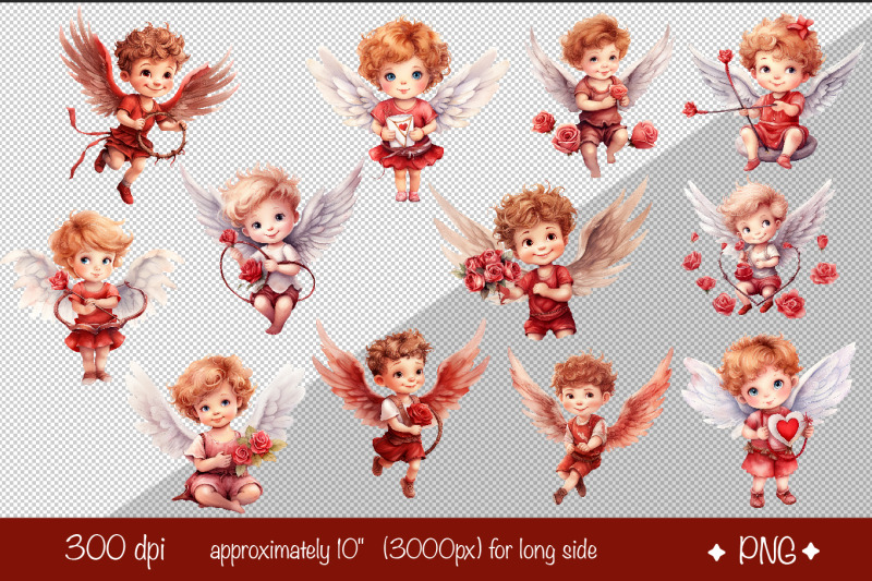 baby-angel-bundle-african-american-angel-clipart-png-valentine-clipart