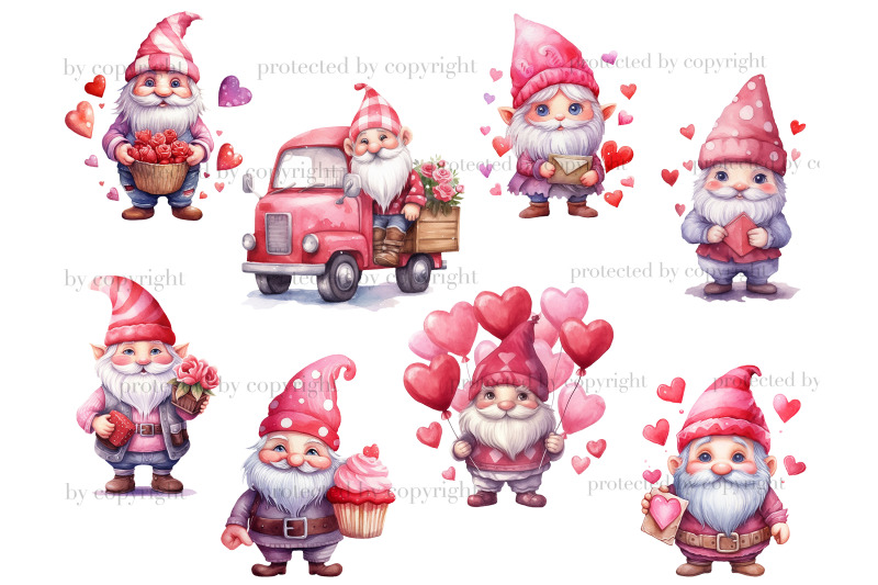 valentine-gnome-clipart-valentine-digital-download-bundle