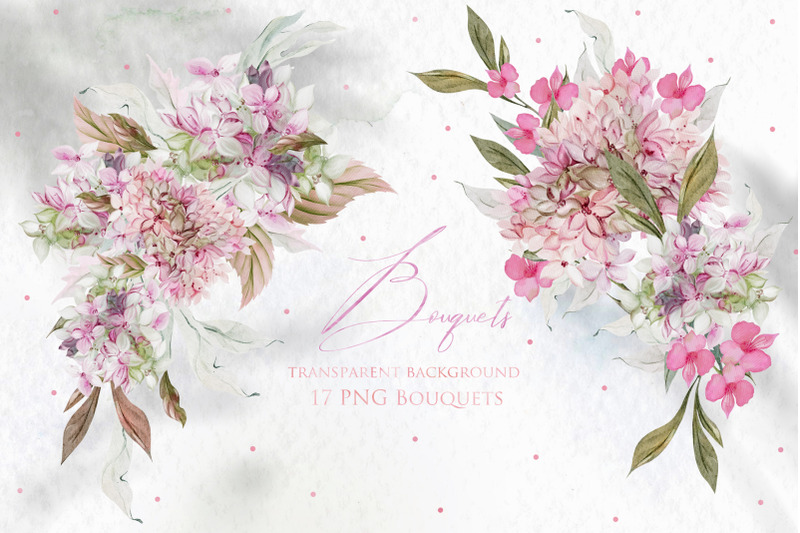 17-watercolor-bouquets-hydrangea