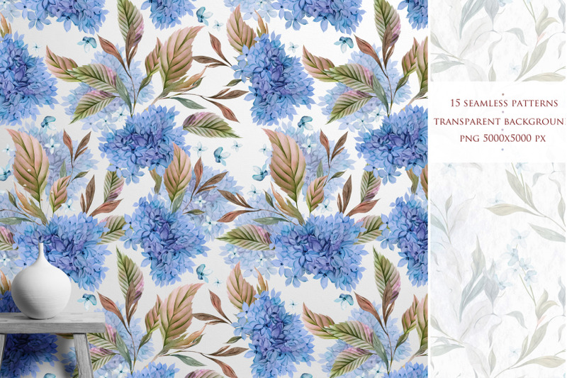 15-watercolor-hydrangea-patterns