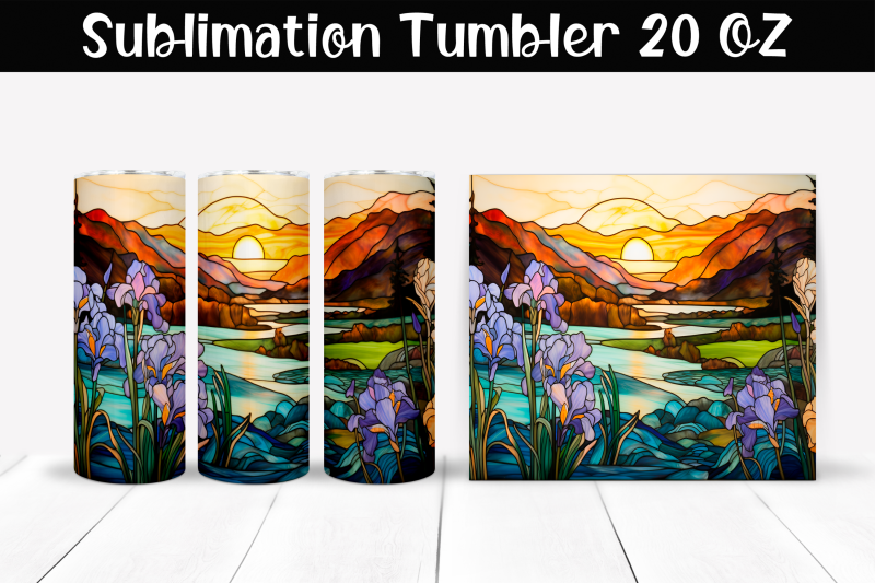 set-stained-glass-irises-sublimation-tumbler-wrap