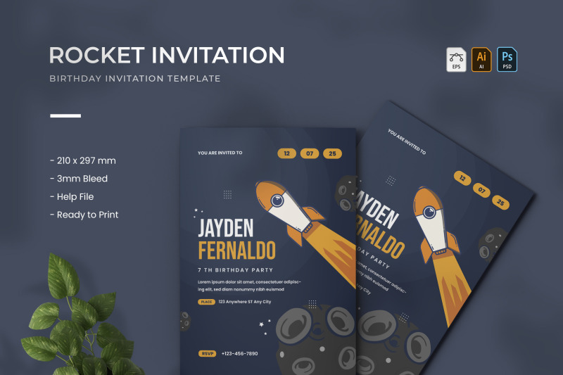 rocket-birthday-invitation