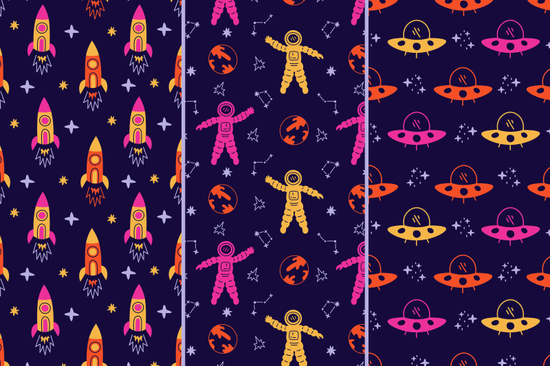 space-seamless-patterns