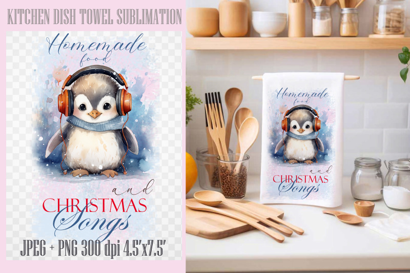 christmas-towel-kitchen-towel-sublimation-png