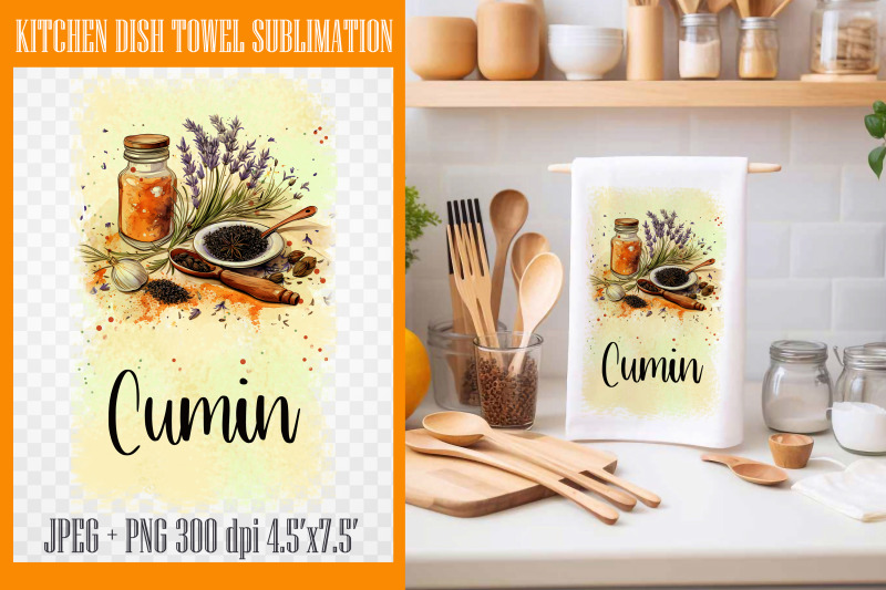 cumin-png-kitchen-dish-towel-sublimation