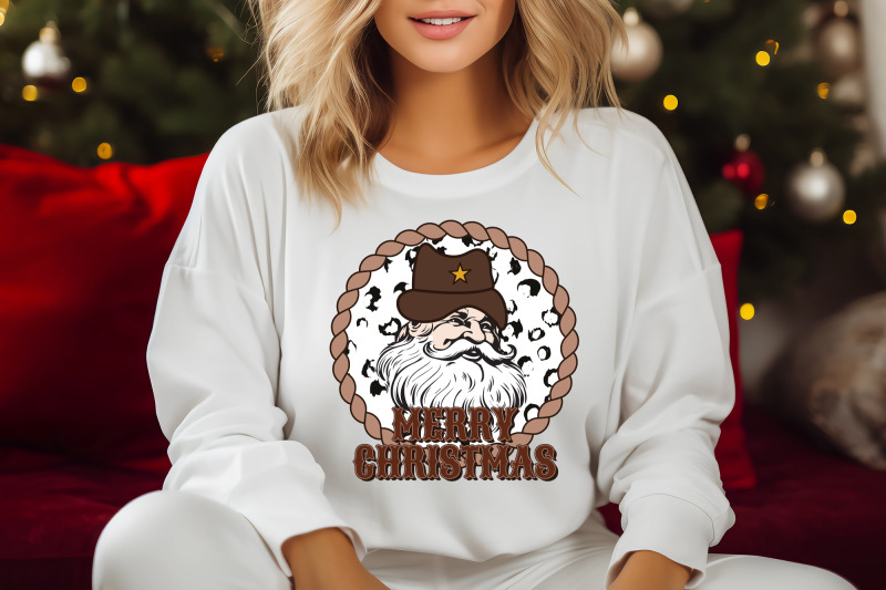 western-merry-christmas-sublimation-png