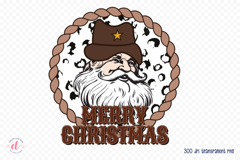 western-merry-christmas-sublimation-png