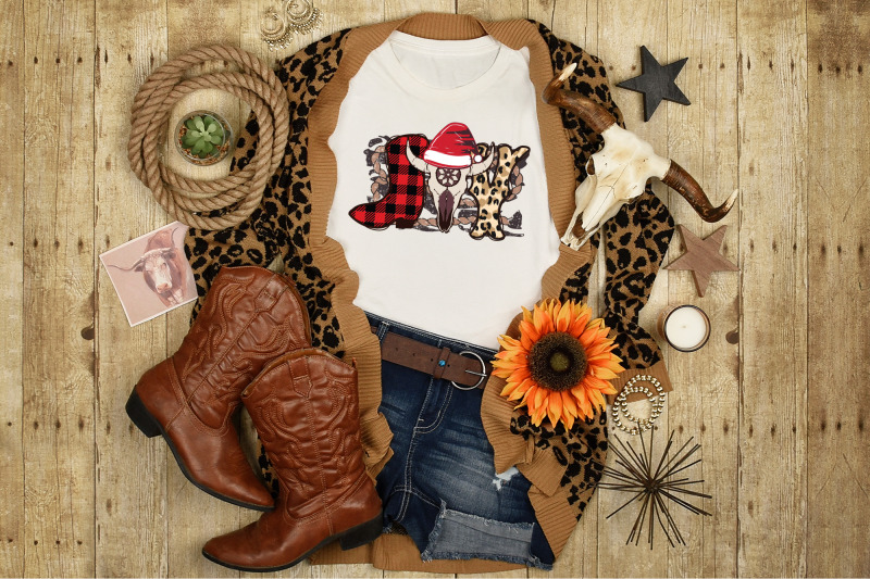 western-christmas-sublimation-joy-png