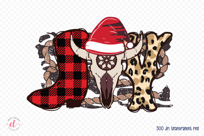 western-christmas-sublimation-joy-png