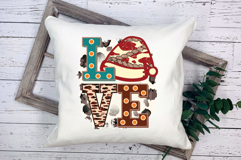 love-png-western-christmas-sublimation