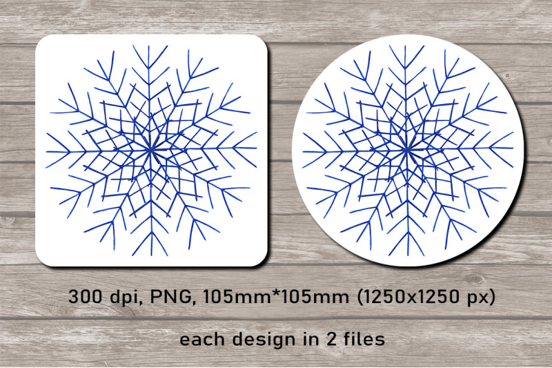 snowflake-coasters-sublimation-design-bundle