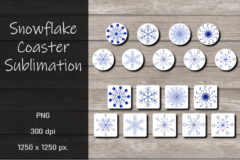 snowflake-coasters-sublimation-design-bundle