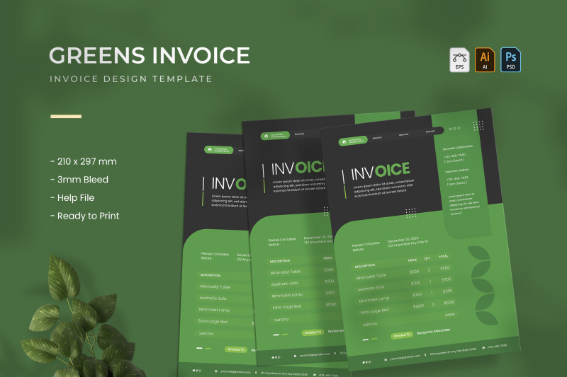 greens-invoice