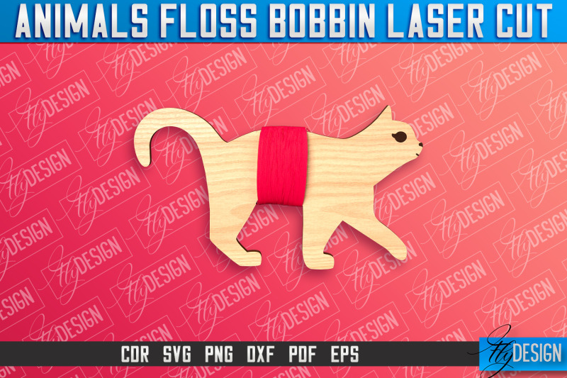 animals-floss-bobbins-laser-cut-laser-cut-design-cnc-file