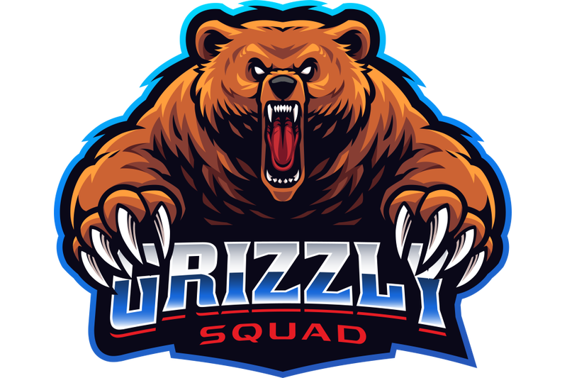 grizzly-esport-mascot-logo-design