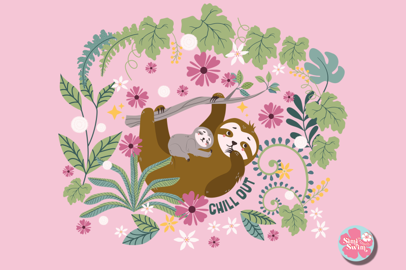 chill-out-mama-and-baby-sloth-sublimation-png-sloth-png-clipart-cu
