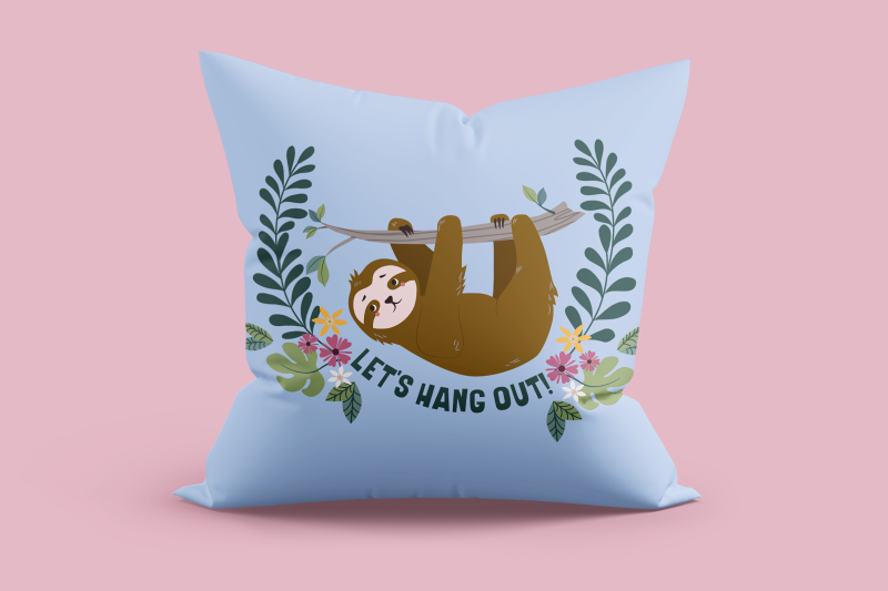 lets-hang-out-sloth-sublimation-png-sloth-png-clipart-cute-png