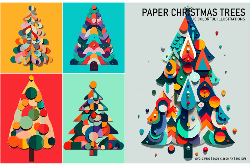 paper-christmas-trees