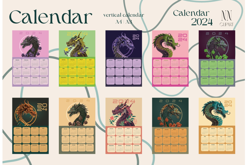 dragon-calendar-templates-2024