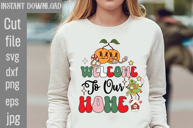 welcome-to-our-home-svg-cut-file-christmas-retro-designs-christmas-sub