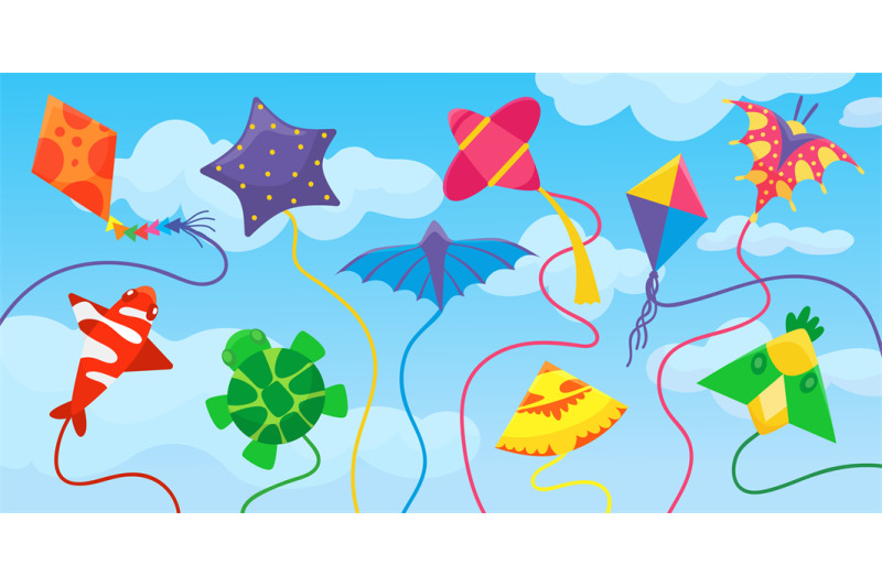 kites-in-clouds-origami-paper-kite-fly-in-blue-sky-makar-sankranti-f