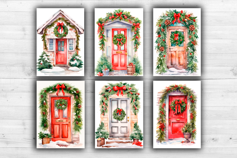 6-watercolor-christmas-posters-cards