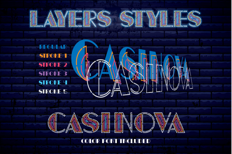 casinova-layered-font