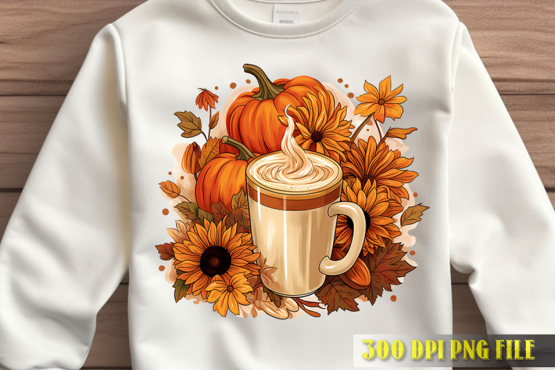 spiced-latte-and-fall-flowers