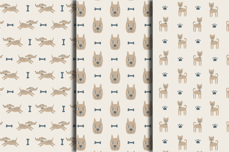 beige-dog-seamless-patterns