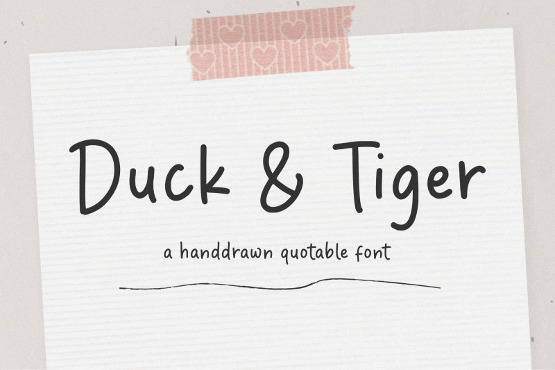 duck-amp-tiger-font