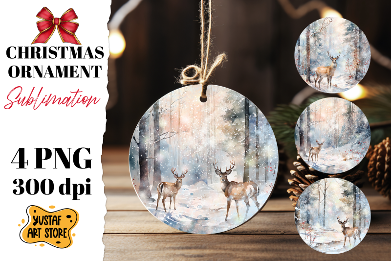 christmas-ornament-sublimation-christmas-deer-4-design-png