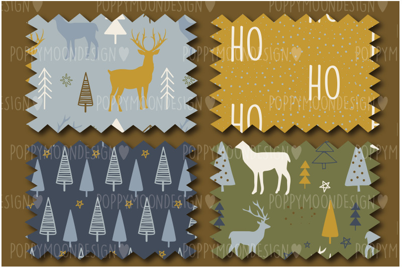 christmas-forest-paper-set