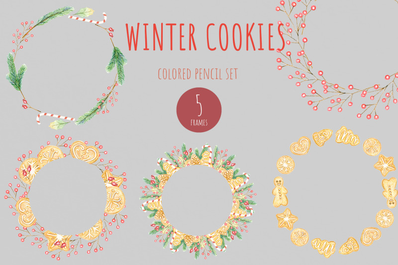 winter-cookies-colored-pensil-set