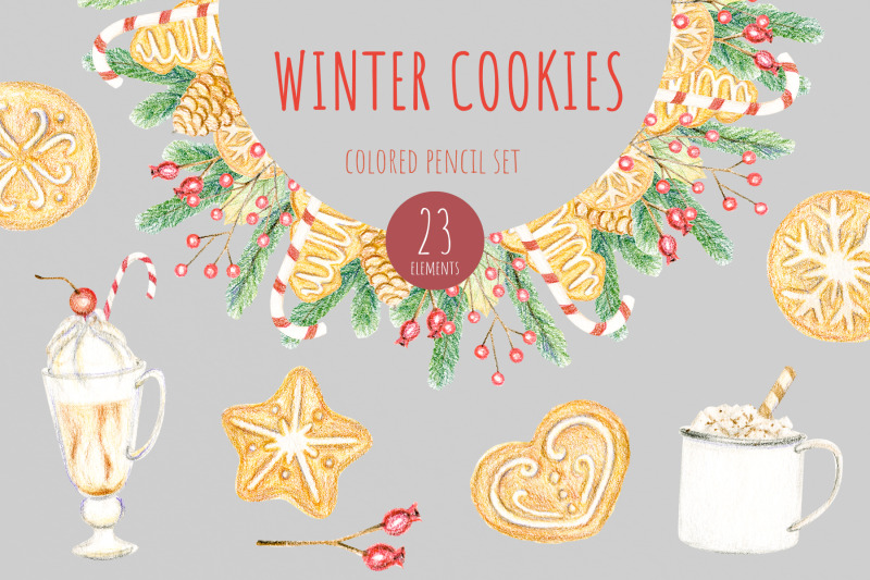 winter-cookies-colored-pensil-set
