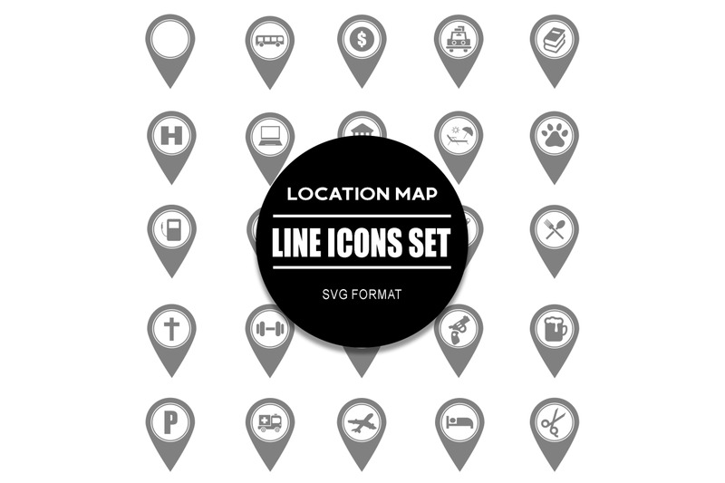 location-map-icon-set