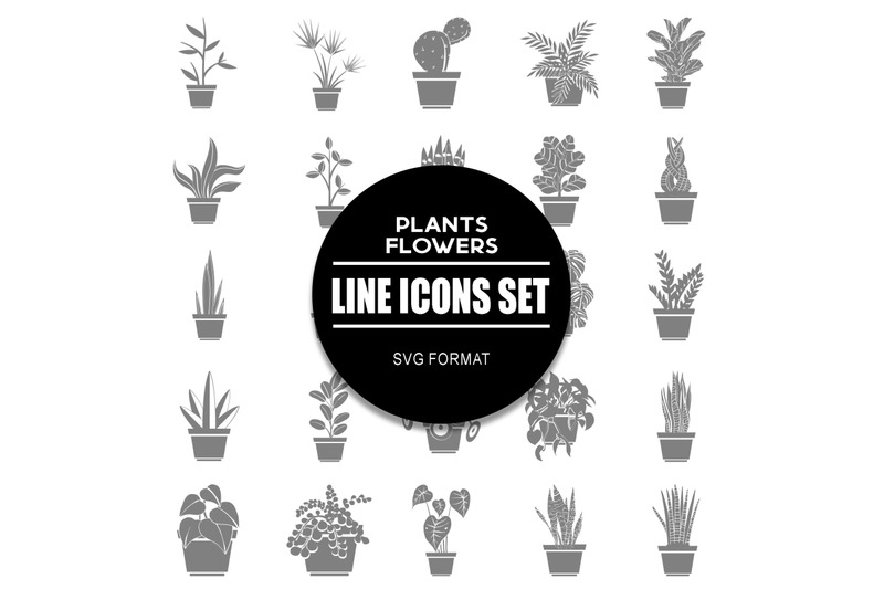 plants-and-flowers-icon-set