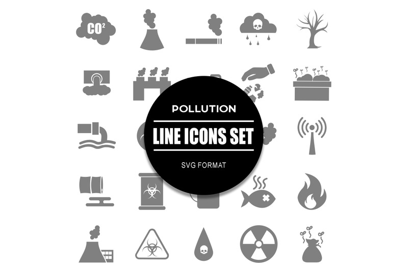 pollution-icon-set