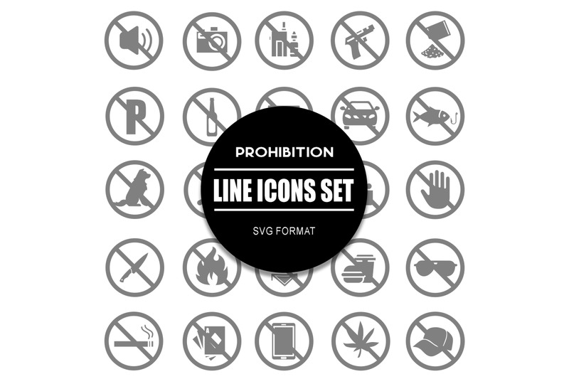 prohibition-icon-set