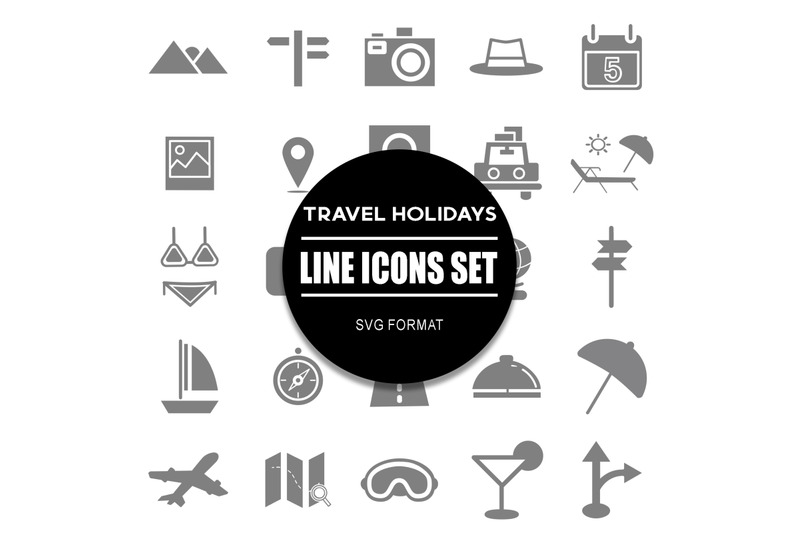 travel-holidays-icon-set