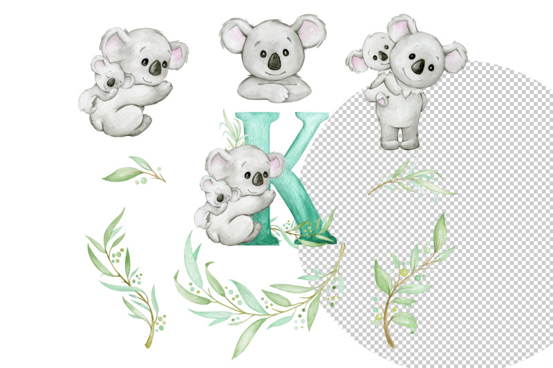 koala-watercolor-clipart-cute-koala-png-nursery-decor-baby-shower-d
