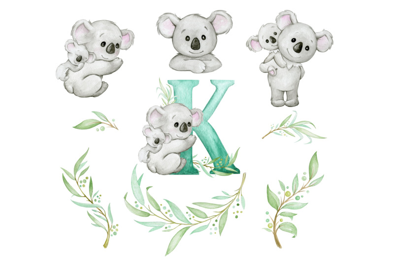 koala-watercolor-clipart-cute-koala-png-nursery-decor-baby-shower-d