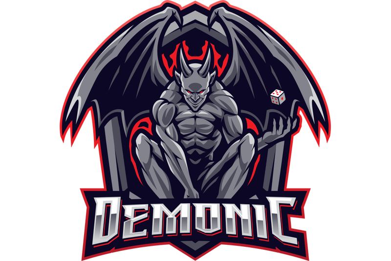 demonic-esport-mascot-logo-design