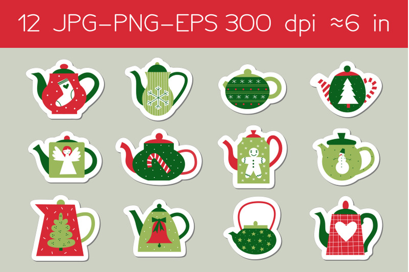 christmas-teapots-stickers-eps-png-jpg