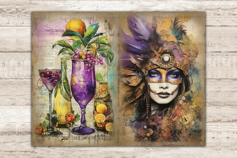 mardi-gras-junk-journal-pages-masquerade-ephemera