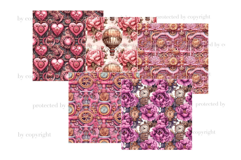 pink-steampunk-valentine-039-s-day-digital-paper-romantic-jpeg