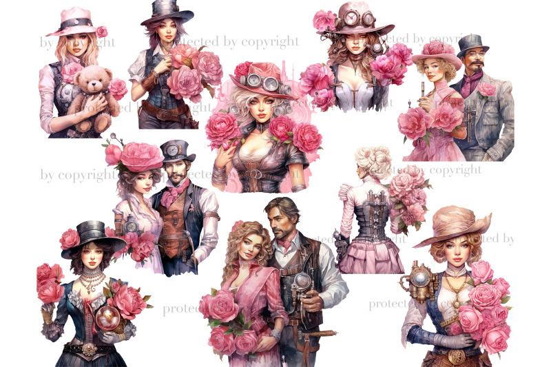 pink-steampunk-valentine-039-s-day-png-couple-valentines-png