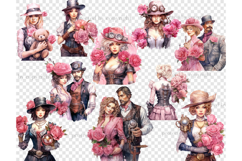 pink-steampunk-valentine-039-s-day-png-couple-valentines-png