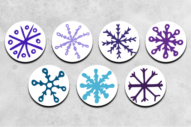 snowflake-keychain-sublimation-png-designs