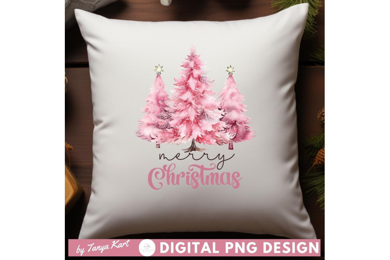 merry-christmas-png-pink-tree-design-for-sublimation