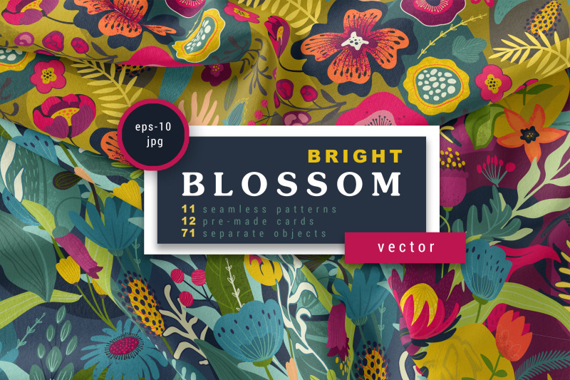 bright-blossom-vector-collection